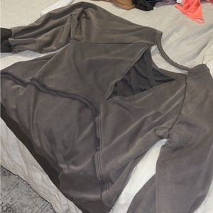 Open back sweater